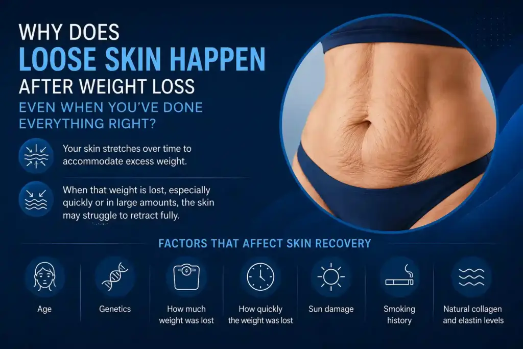 Why Does Loose Skin Happen After Weight Loss Even When You’ve Done Everything Right Nantwich?