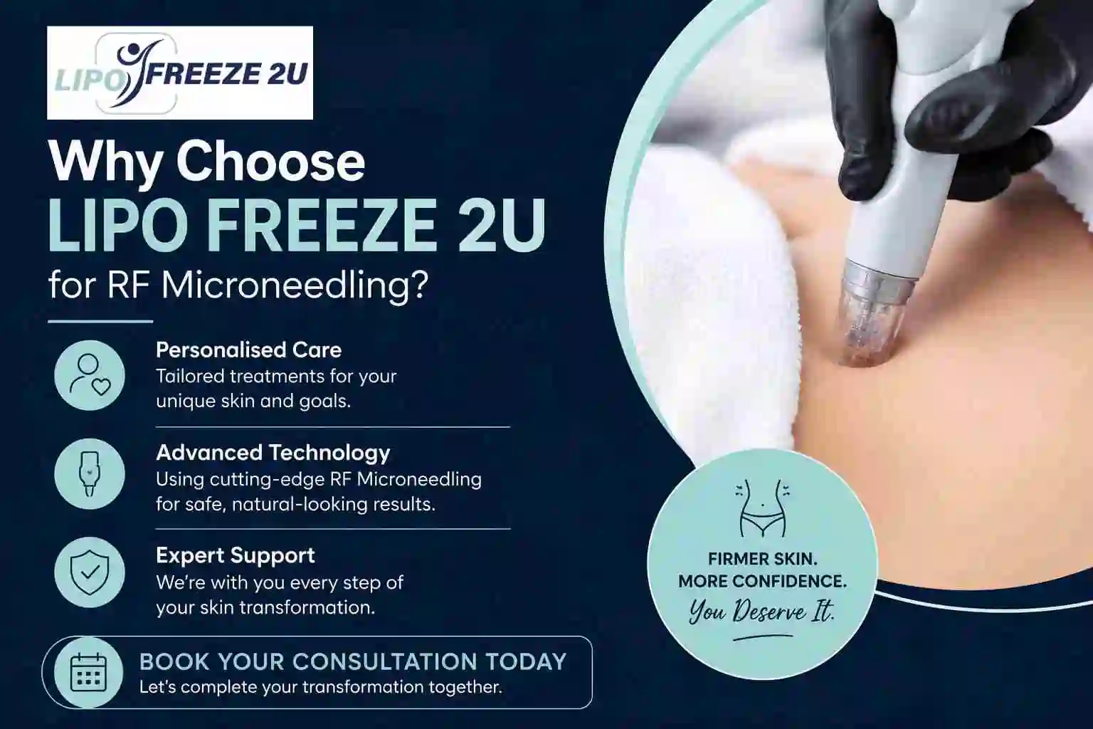 Why Choose LIPO FREEZE 2U for RF Microneedling Nantwich?